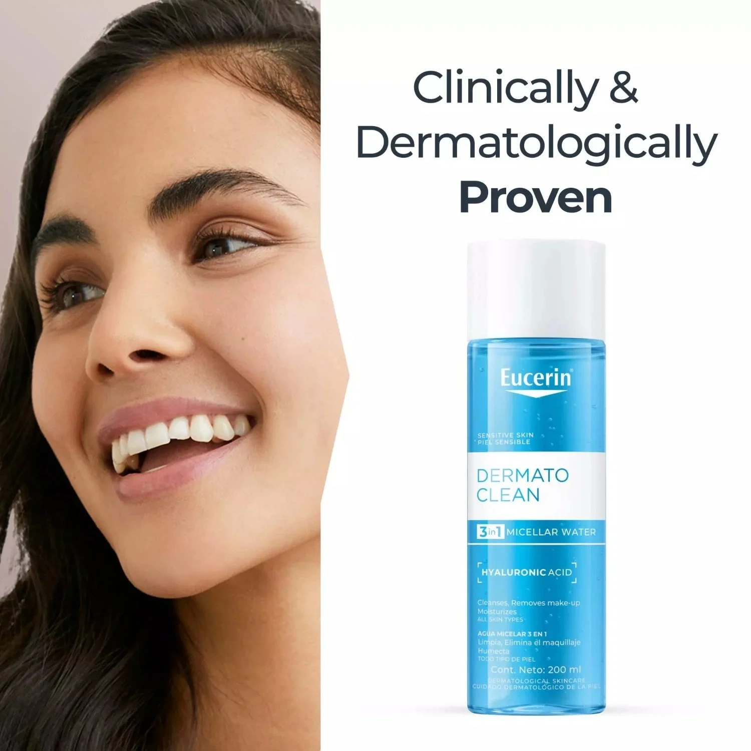 Eucerin DermatoClean Micellar Water 3in1 200 ml