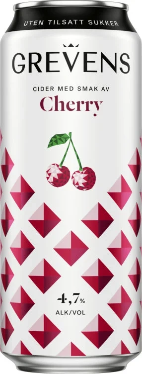 Grevens Cider Cherry 0,5l boks