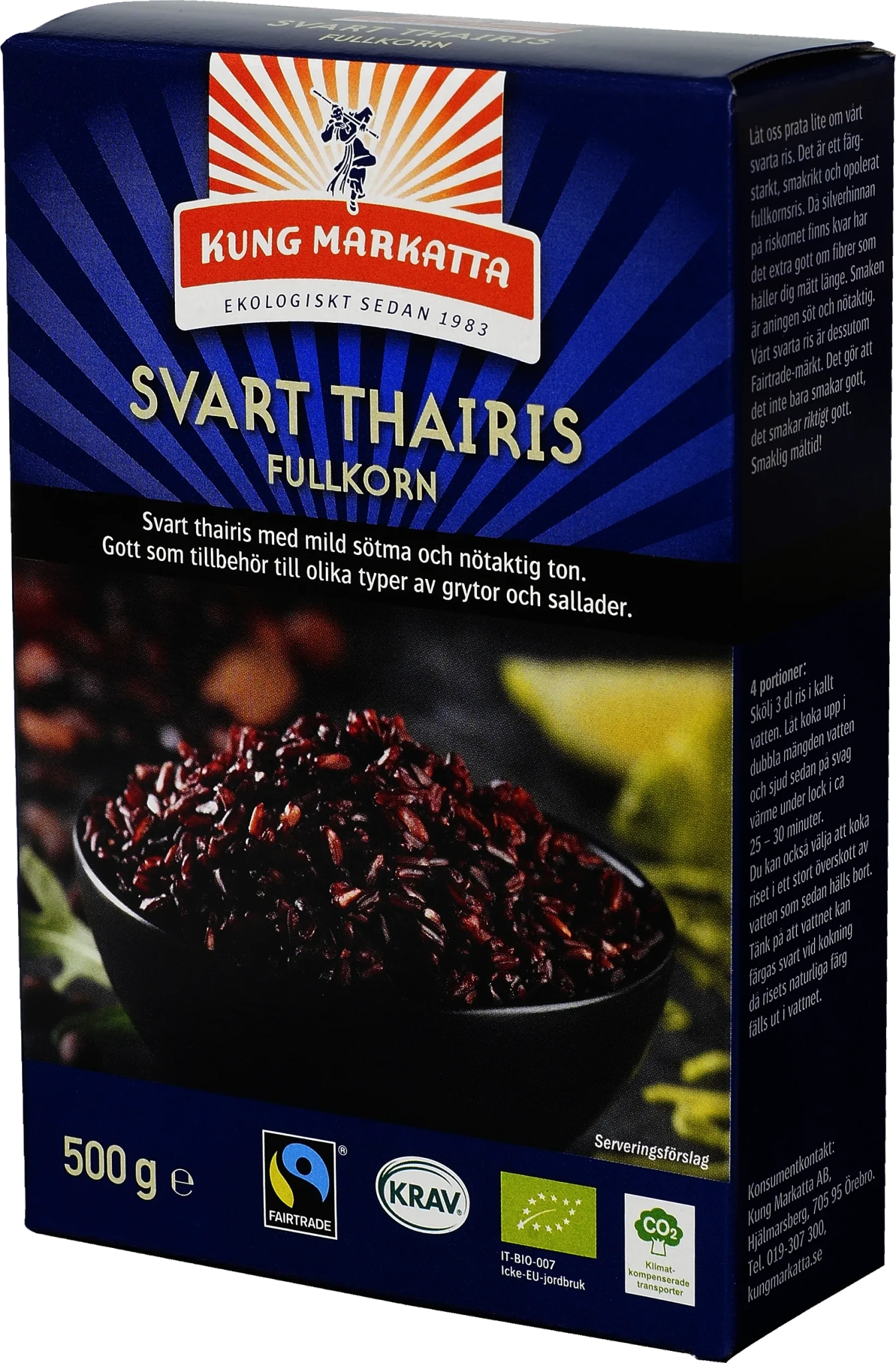 Svart Thairis Fullkorn