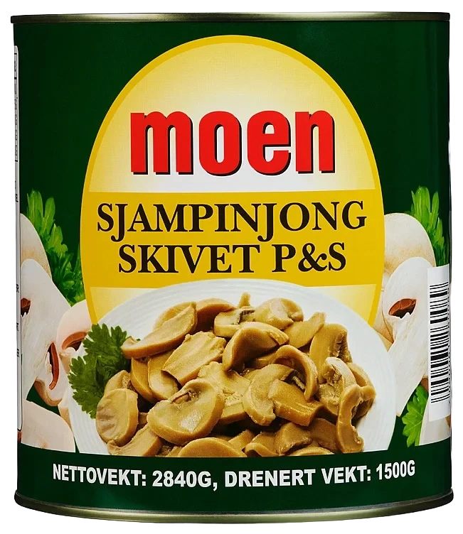 Sjampinjong i skiver   2,9kg