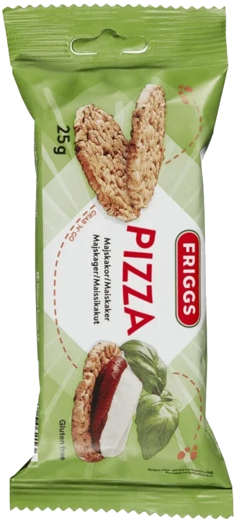 Maiskaker Pizza glutenfri 25g Friggs