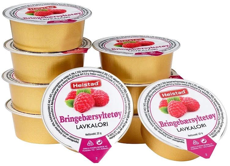 Bringebærsylt Lavkalori 22g Heistad