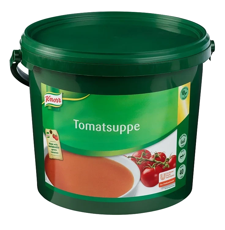 Tomatsuppe, pasta    40l     4kg