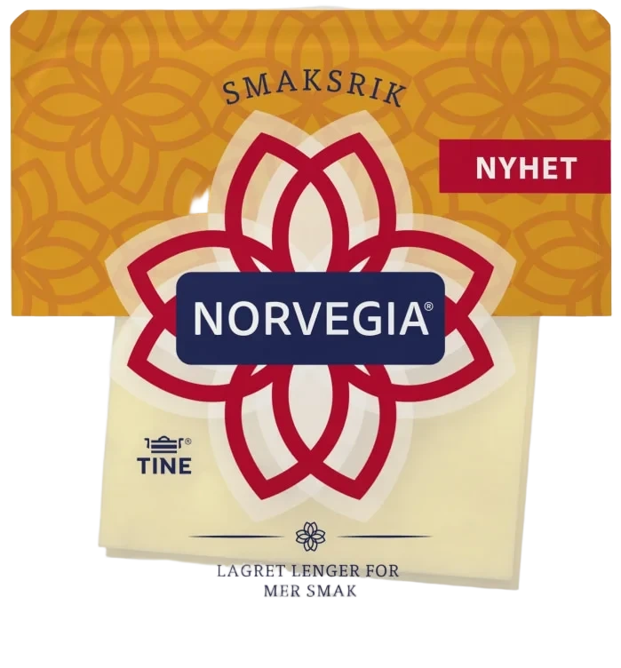 Norvegia Smaksrik skiver 250g Tine