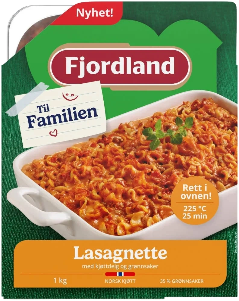 Fjordland Lasagnette til familien