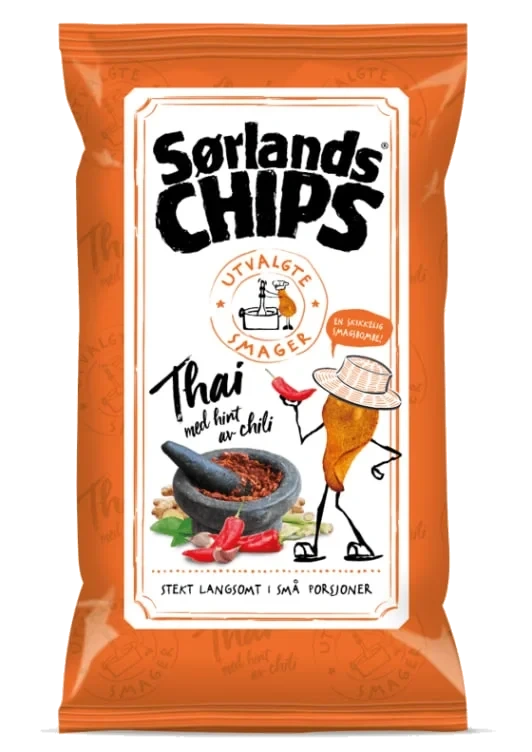 Sørlandschips Thai 100g Utvalgte Smager