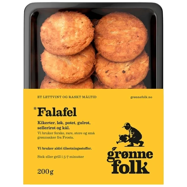 Falafel 200g Grønne Folk Eske 6stk