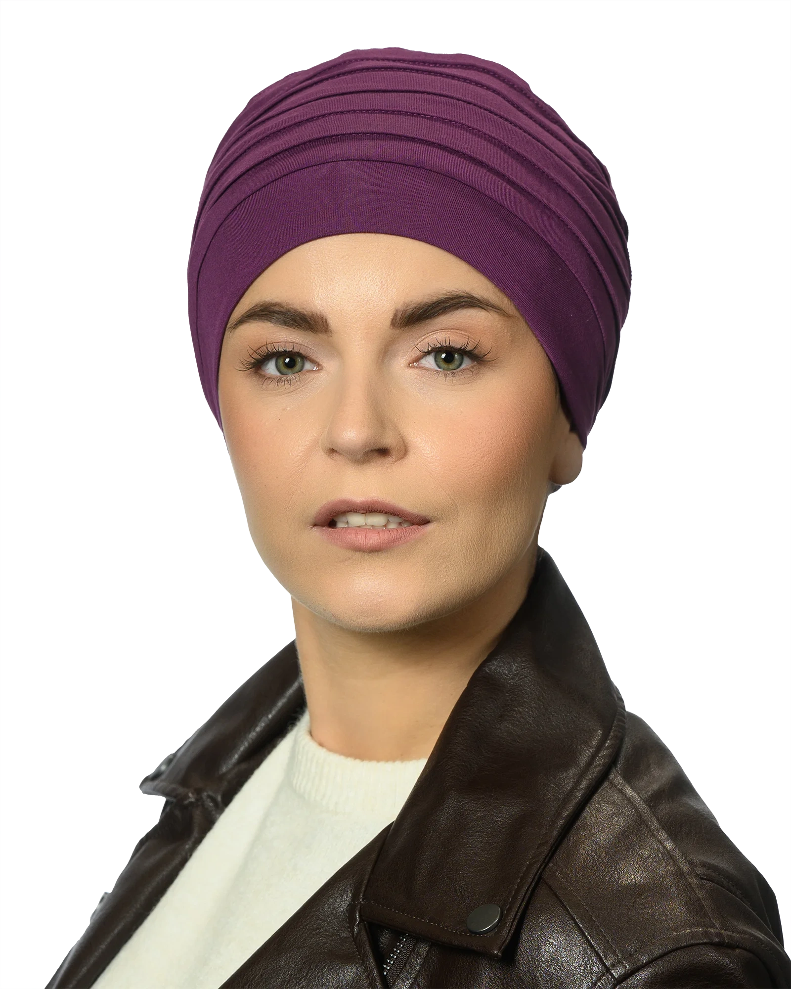 Lido Design Maia hodeplagg U104 aubergine/lilla 1 stk