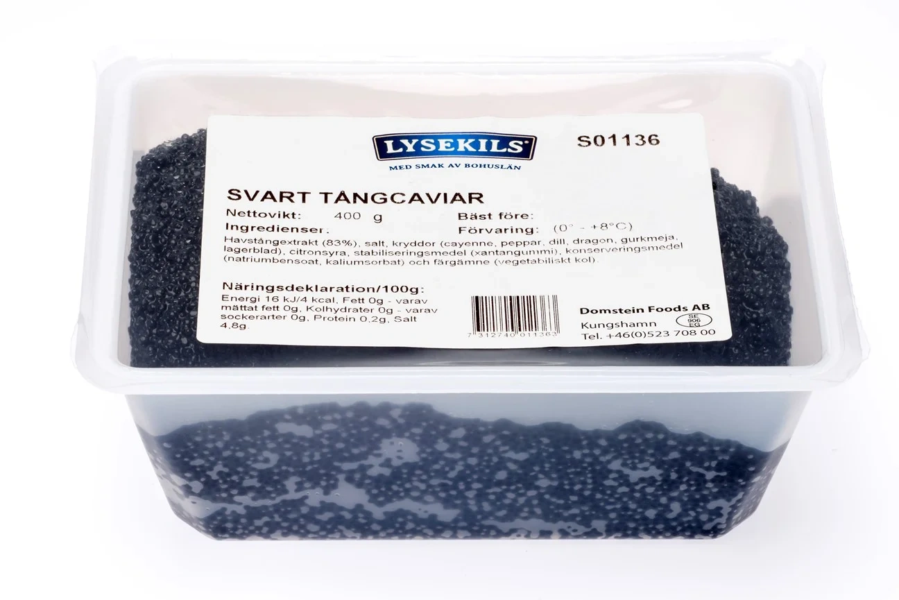 LYSEKILS Tångcaviar Svart i tråg