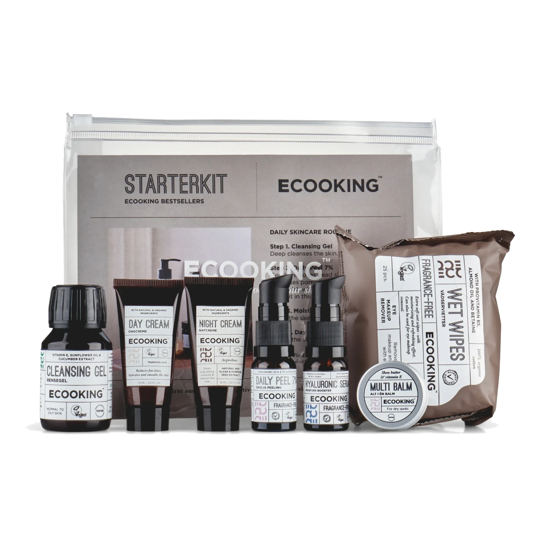 Ecooking Starter Kit - Skincare Fragrance Free With Wet Wipes
