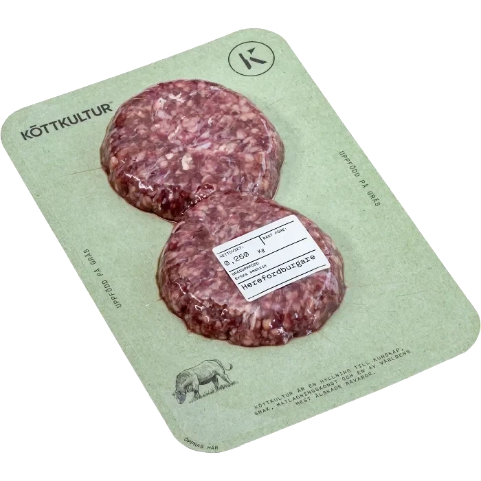 Herefordburgare Färska 250g Köttkultur