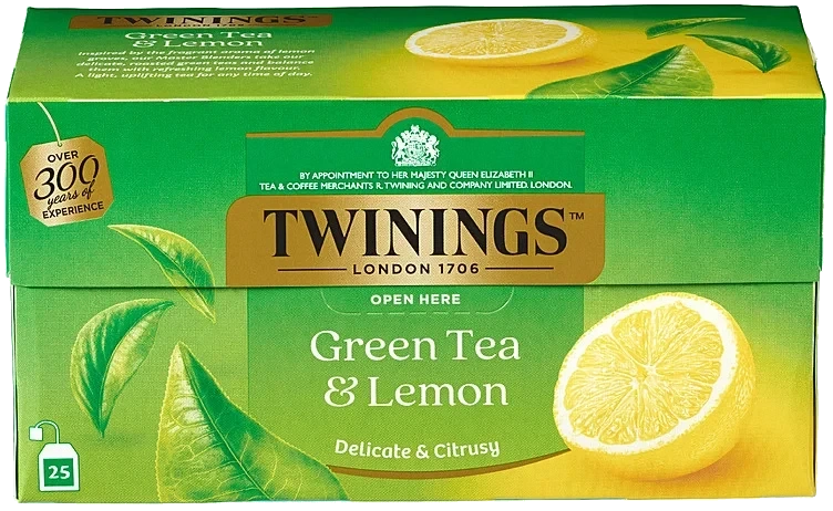 Twinings grønn te sitron   25bg