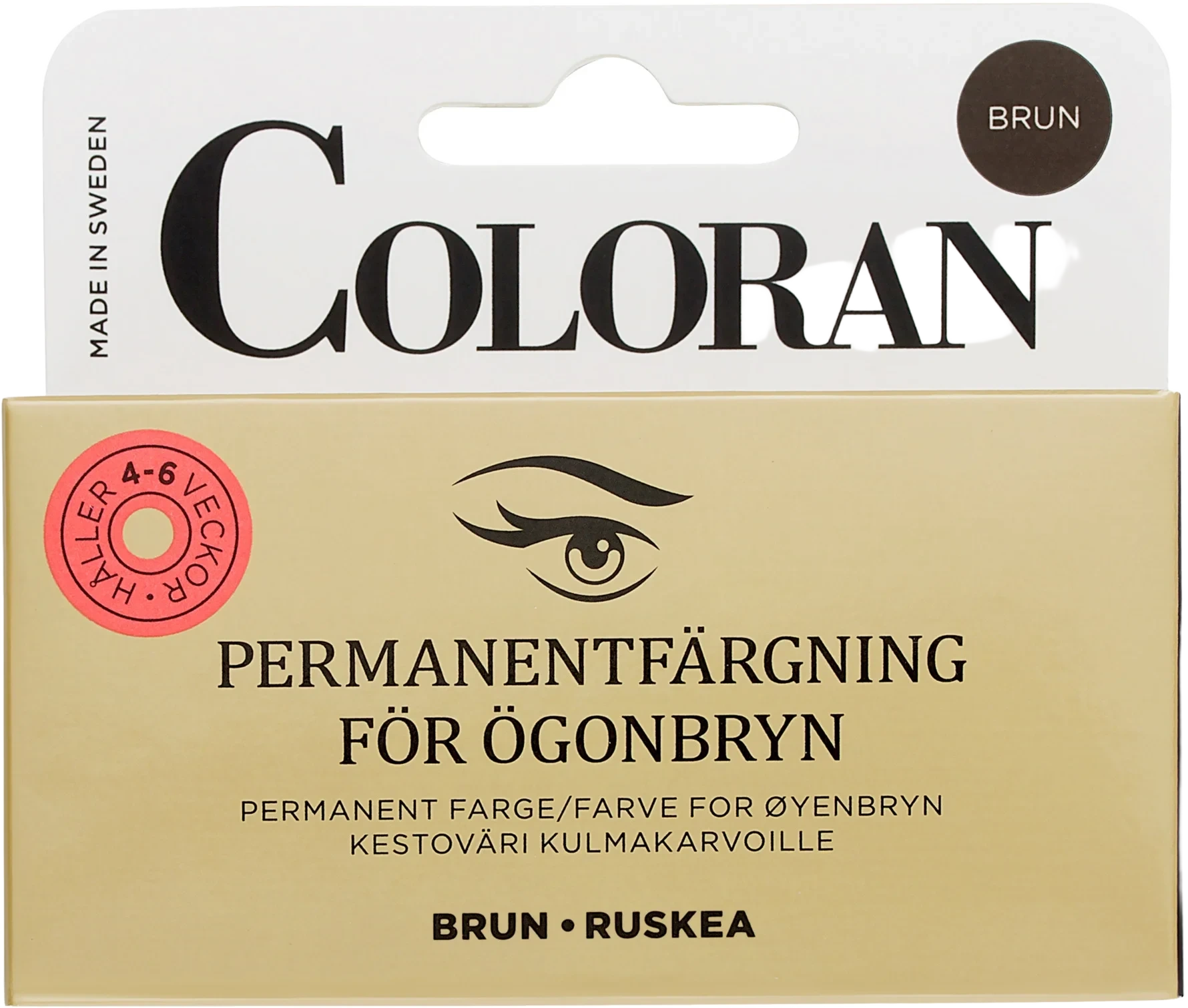 Coloran Permanent Eyebrow Color Brown
