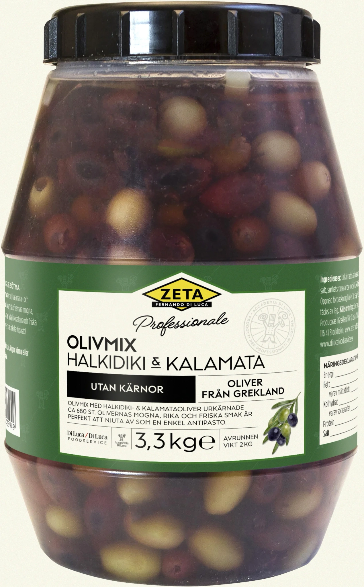 Olivmix, urkärnade
