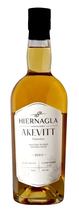 Hiernagla Fatlagret Akevitt 41% Vol 0,5l Årgang 2024