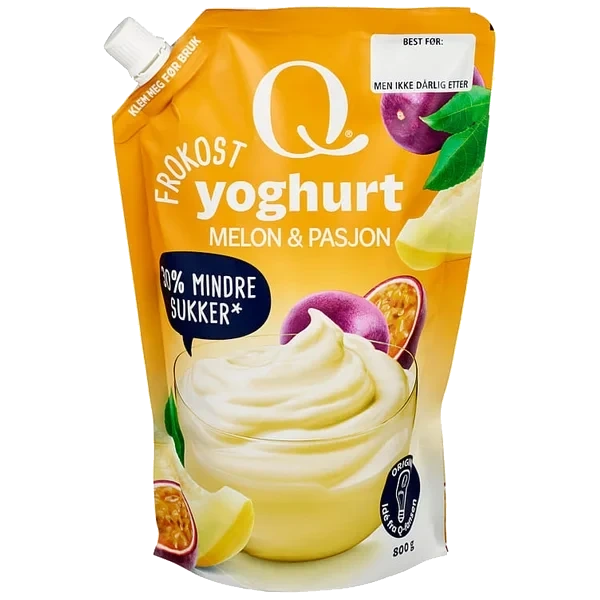 Frokostyoghurt Melon/pasjon 800g Q