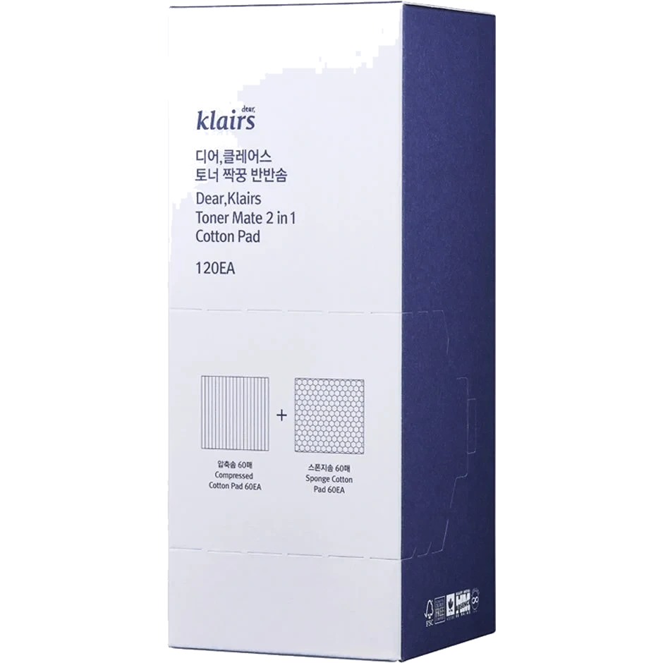 Klairs Toner Mate 2 in 1 Cotton Pad