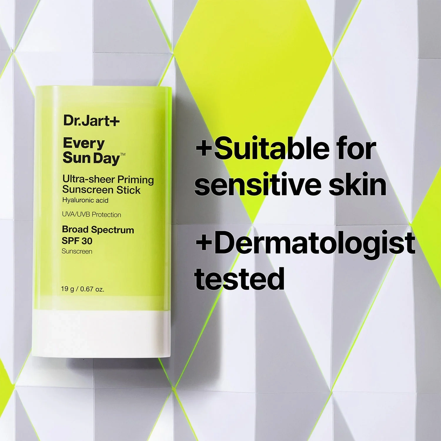 Dr.Jart+ Every Sun Day Ultra-sheer Priming Sunscreen Stick SPF30 19 g