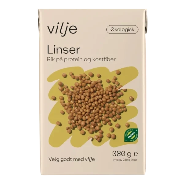 Linser Økologisk 380g Vilje