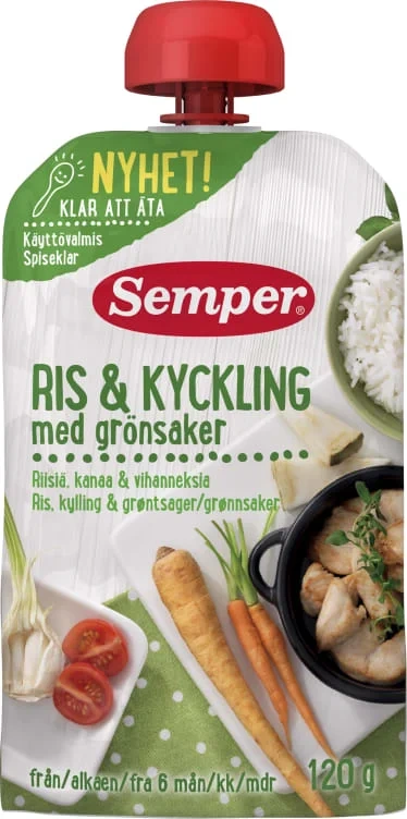 Ris&Kylling 6mnd 120g Semper