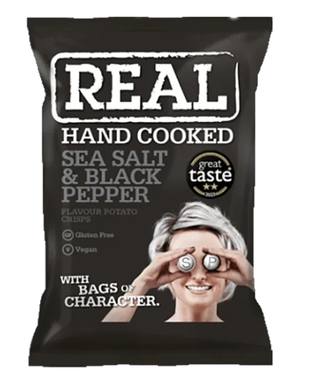 Real Crisps Seasalt & Black Pepper 35g