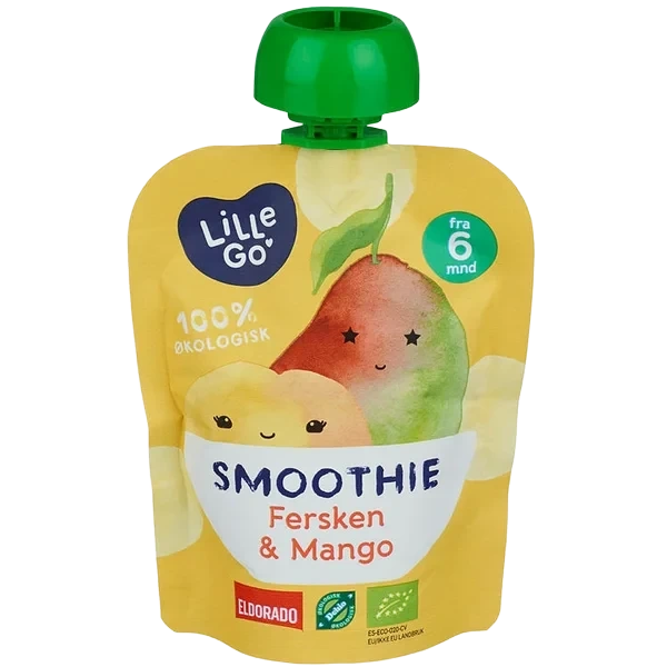 Smoothie Fersken/mango 90g Lillego