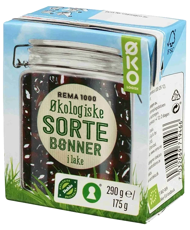 Sorte bønner økol.    290g