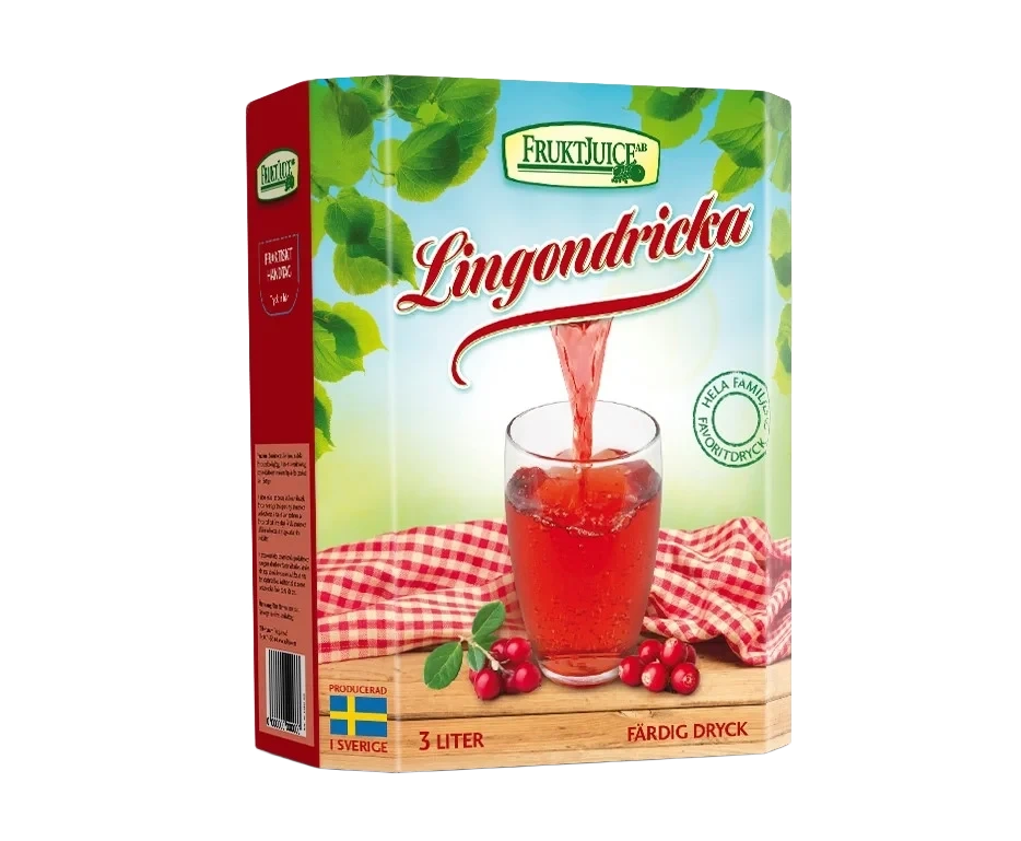 Lingondryck drickfärdig