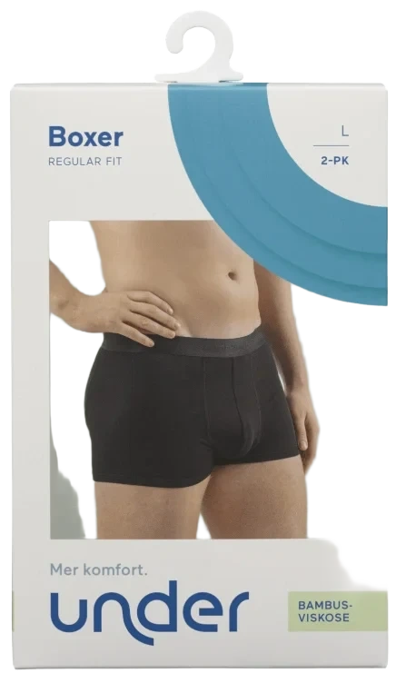 Boxershorts Bambus Sort L 2pk Under
