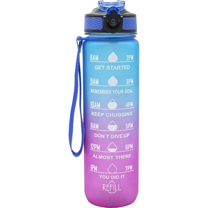 Motivation Vattenflaska Turkos/Pink 1 L