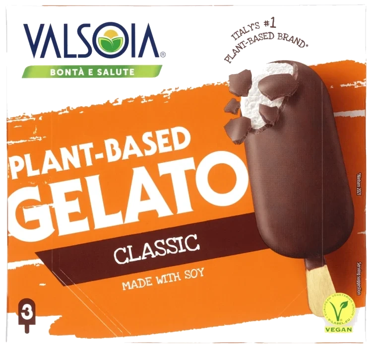 Gelato Soya-Is Pinneis m/Sjoko Melkefri 3stk