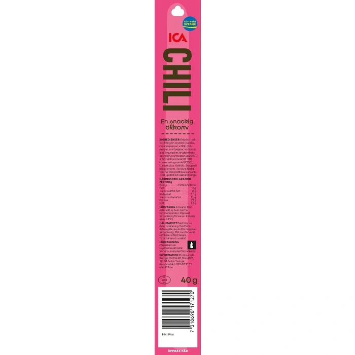 Ölkorv Chili 40g ICA