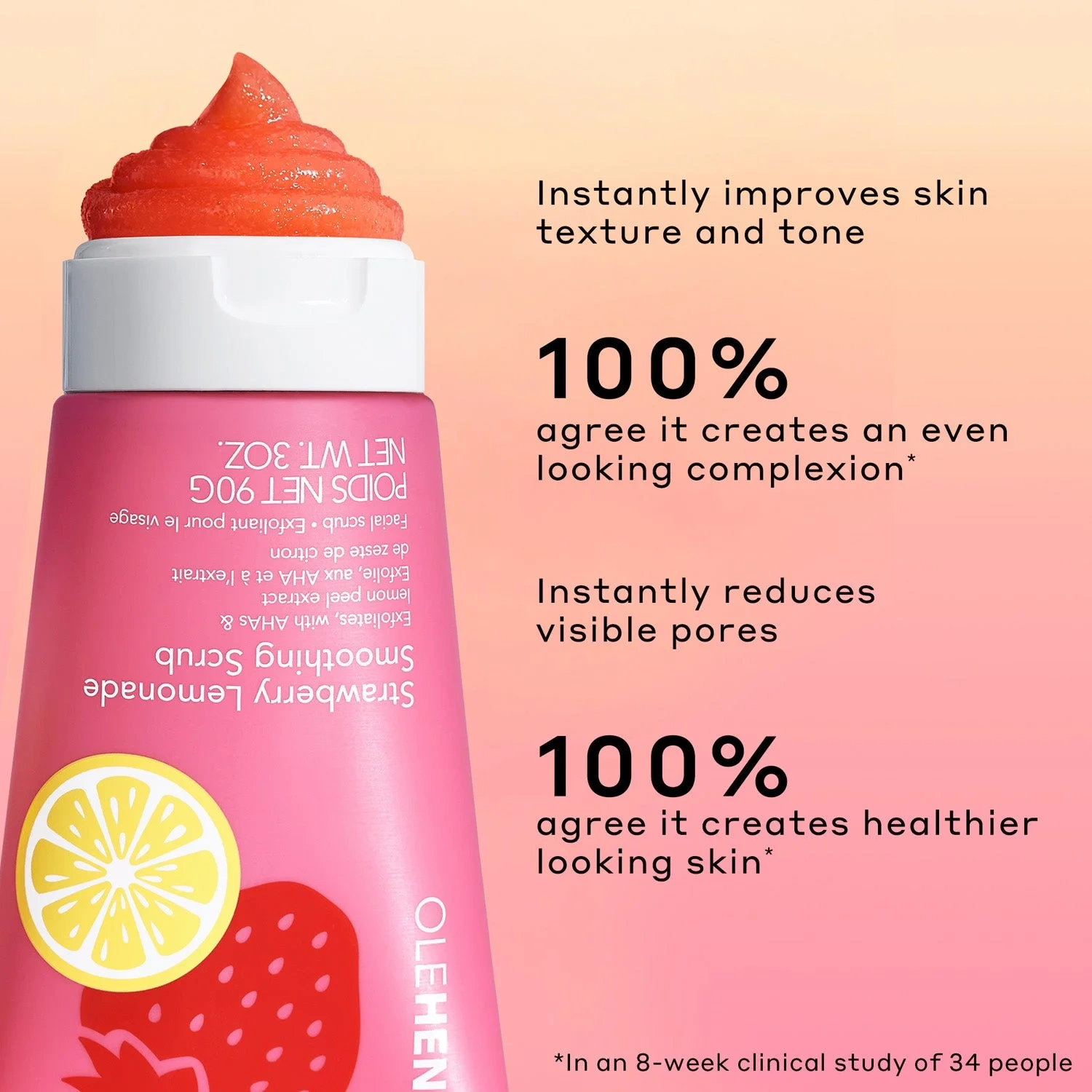 Ole Henriksen Strawberry Lemonade Smoothing Scrub 90 ml