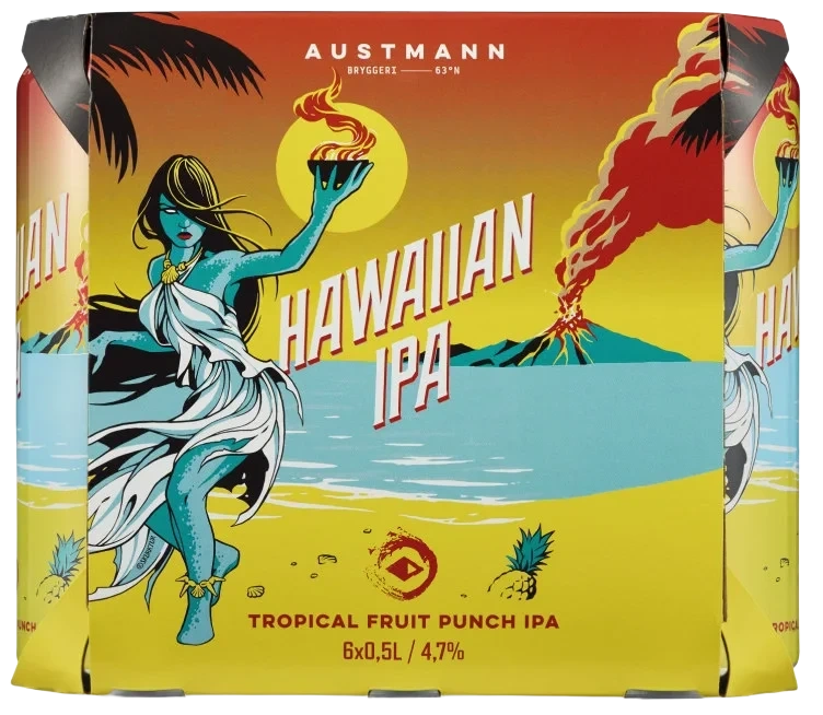 Austmann Hawaiian Ipa 0,5lx6 boks
