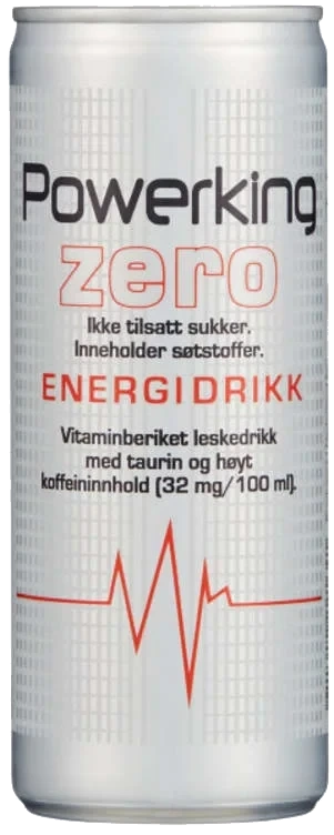 Powerking Zero Energidrikk 250ml boks