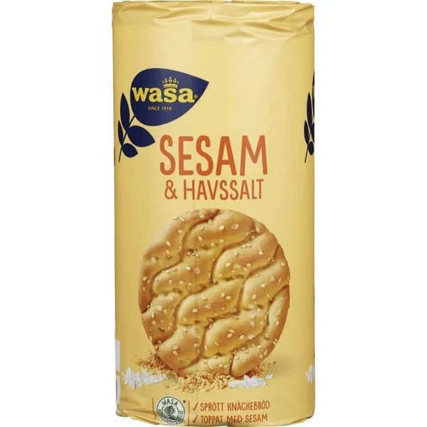Knekkebrød Runda Sesam&Havsalt 290g Wasa