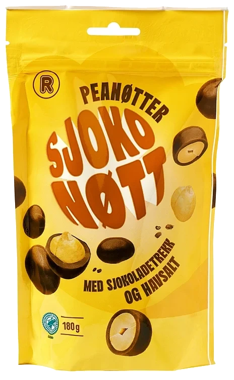 Peanøtter m/sjokolatrekk og havsalt  180g