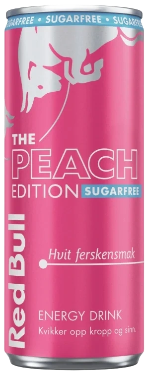 Red bull summer edition sukkerfri hvit fersken   24x250ml