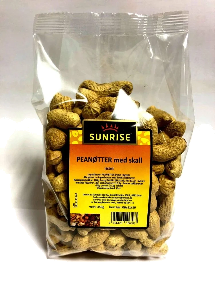 Sunrise Peanøtter m/Skall Ristet