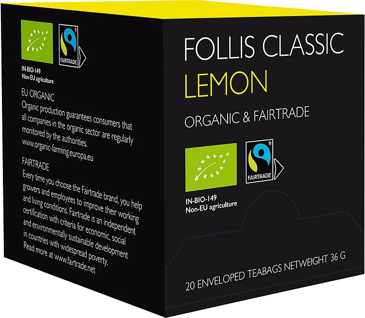 Lemon, Økologisk & Fairtrade, 20 Stk, Follis Classic
