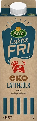 Laktosfri eko lättmjölkdryck 0.5%