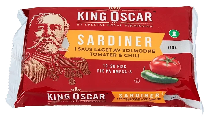 Sardiner tomat & chili  106g