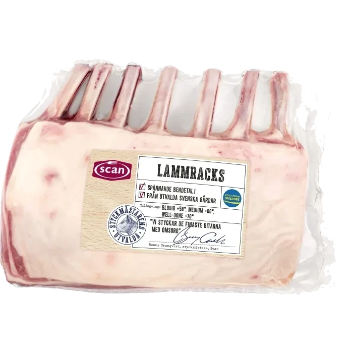 Lammracks Färska ca 840g Scan