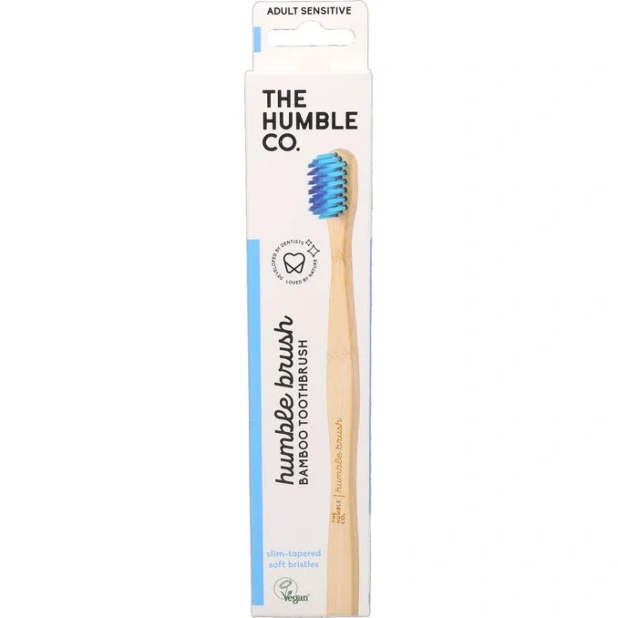 Tandborste Bambu Sensitive Blå