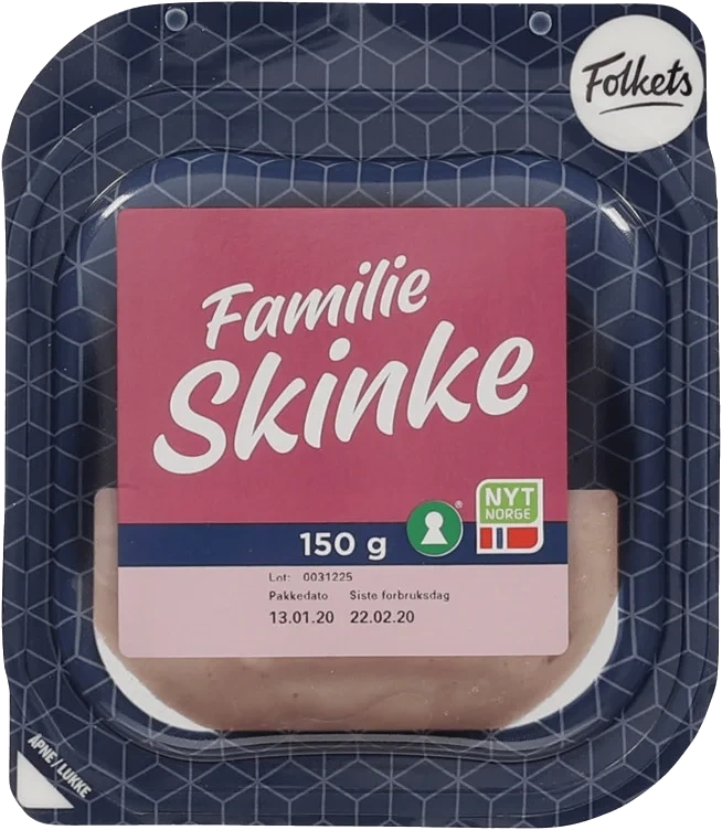 Familieskinke 150g Folkets