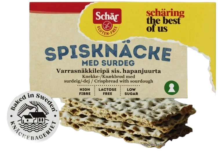 Knekkebrød m/Surdeig Gl.Fri 130g Schär