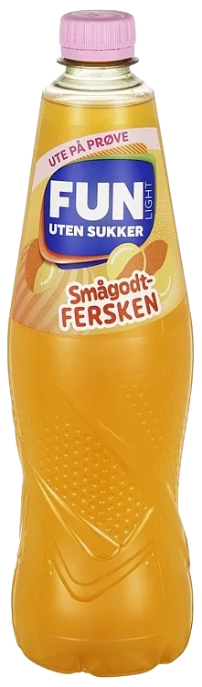 Fun light smågodt-fersken   0,8l