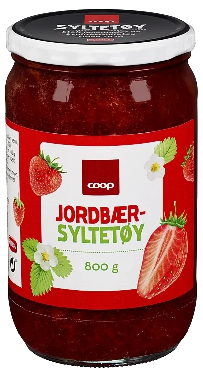 Jordbærsyltetøy coop  800g