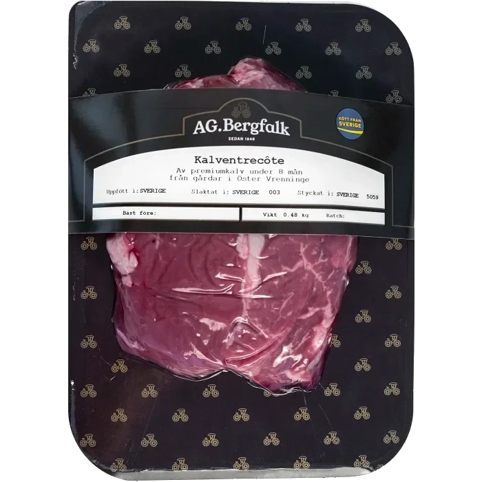 Kalventrecôte i bit ca 600g AG Bergfalk