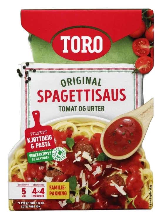 Spagettisaus familiepk 4x53g